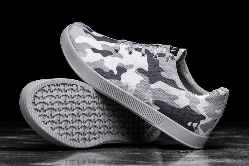 Nobull Arctic Camo Canvas Women's Trainers Dark / Grey | USA T1917C